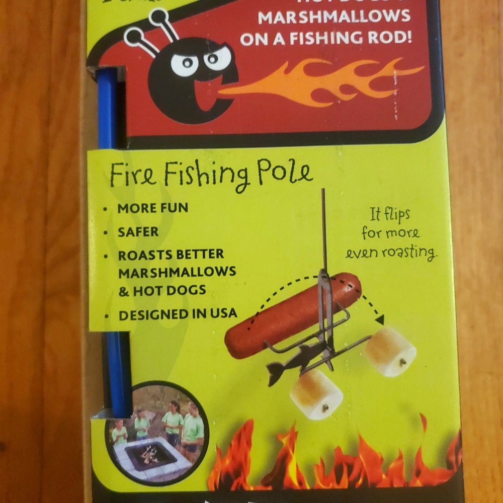 Fire Bugzz Fishing Pole Campfire Roaster